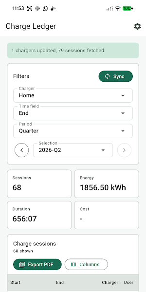 Charge Ledger Screenshot 0
