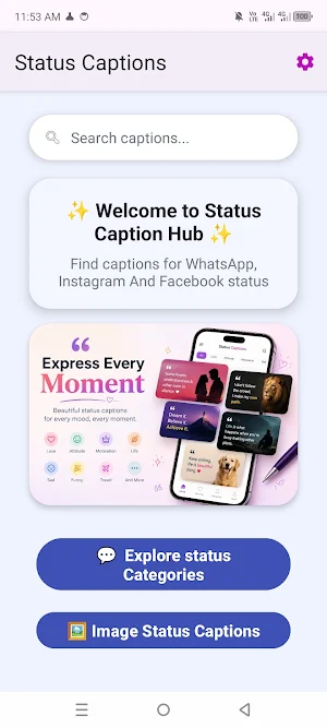 STATUS CAPTIONS & MESSAGES Screenshot 0