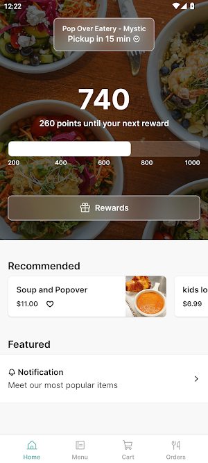 Pop Over Eatery Screenshot 0