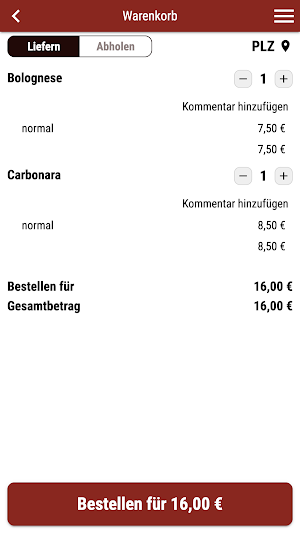 Pizzeria Sorrento Eschborn Screenshot 1
