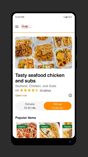 TastySeafoodChickenAndSubsEW Screenshot 1
