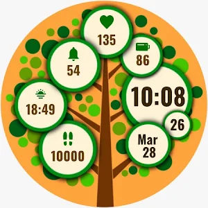 Seasons Watch Face - 4 Themes Screenshot 1