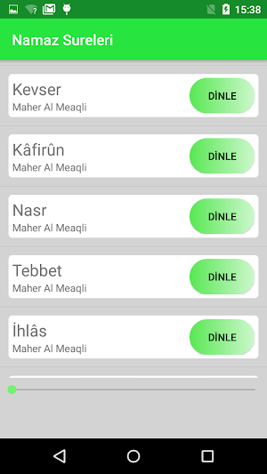 Kısa Namaz Sureleri Screenshot 0