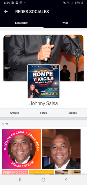 Johnny Salsa Radio Screenshot 2