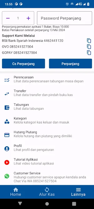 Catatan Tabungan Dan Alur Kas Screenshot 2
