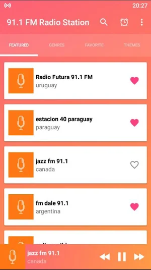 91.1 radio station 91.1 fm radio app online Screenshot 0