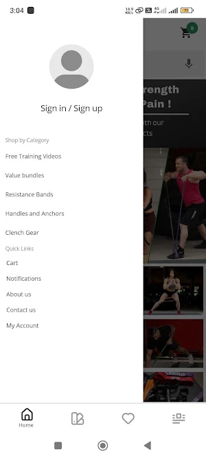 Clench Fitness Screenshot 1