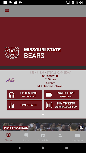 Missouri State Bears Athletics Screenshot 0