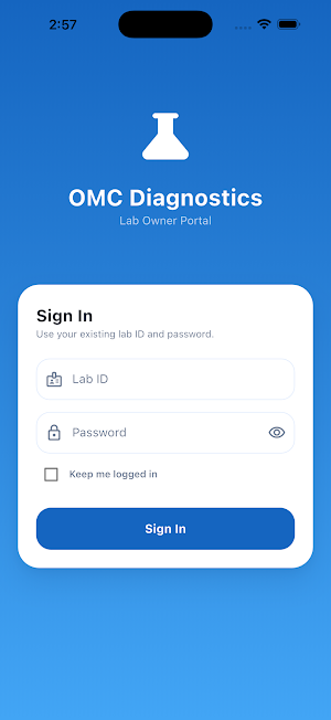 OMC Diagnostics Screenshot 0