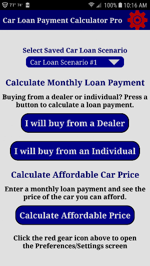 Auto Car Loan Payment Calculator Pro Screenshot 0