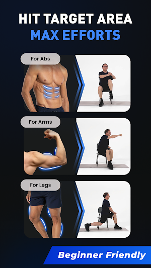 Chair Workout for Men~EasyFIT Screenshot 3