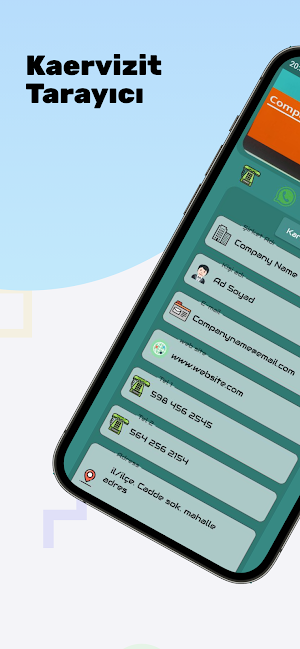 Kartvizit Tarayıcı Screenshot 0