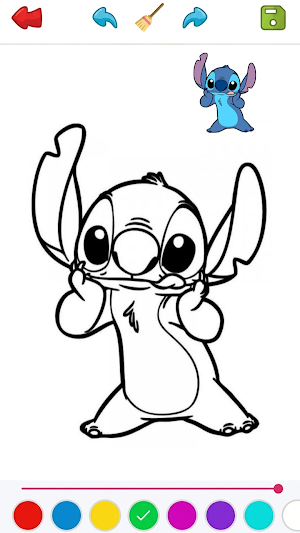 Stitch Coloring Book Game Screenshot 3