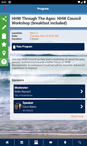 CRA Conferences Screenshot 2