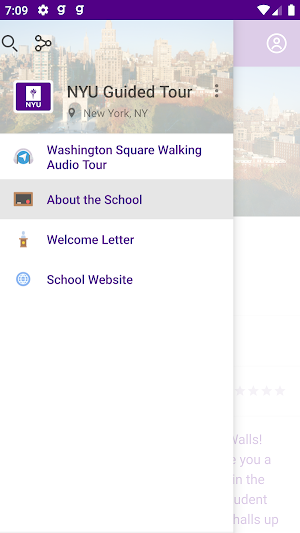 NYU Guided Tour Screenshot 1