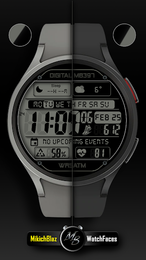 Digital Watch face MB397 Screenshot 2