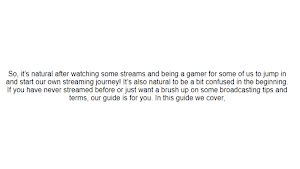 Game Streaming Guide Screenshot 1