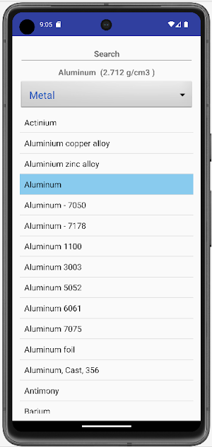 Density Calculator Screenshot 1