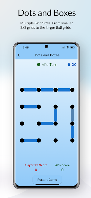 Dots and Boxes - Friends or AI Screenshot 3