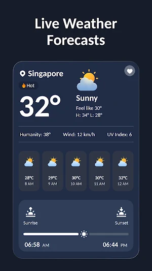 Live Weather Forecast Screenshot 0