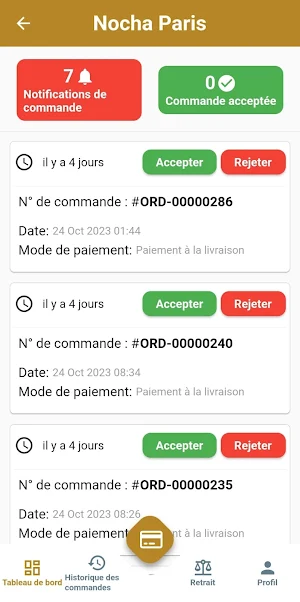 Nocha Livreur Screenshot 2