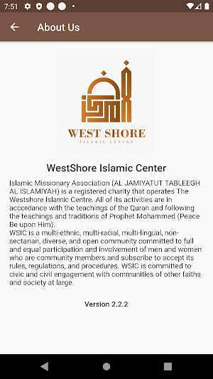 West Shore Islamic Centre Screenshot 1