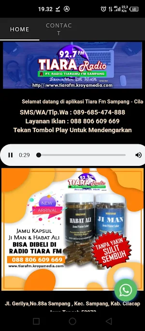 Tiara FM Sampang Cilacap Screenshot 1