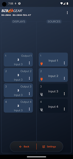 BZBGEAR Switch Control Screenshot 1
