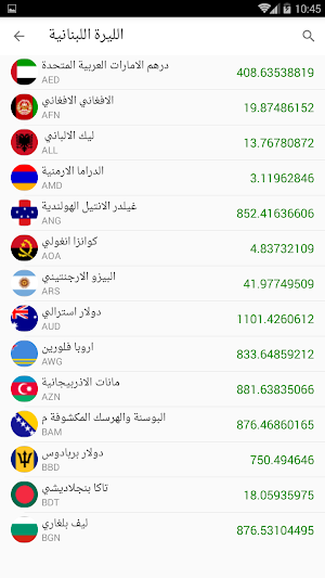 اسعار الذهب والعملات فى لبنان Screenshot 1