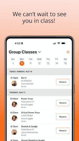 Pulse Barre Fitness Screenshot 2