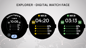Explorer - Digital Watch Face Screenshot 2
