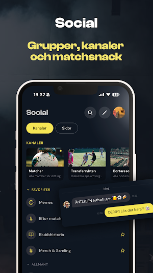 Fanspot - Fotboll Screenshot 1