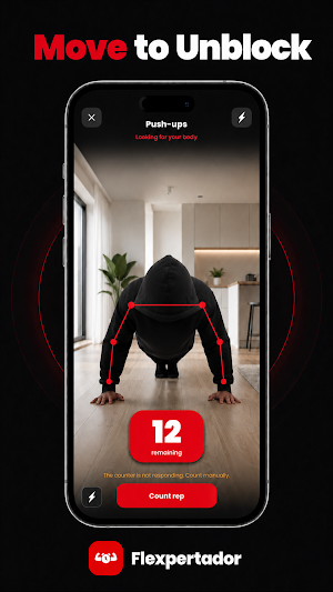 Flexpertador: Squats Alarm Screenshot 1
