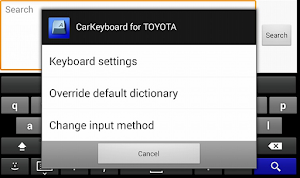 CarKeyboard for TOYOTA Screenshot 1
