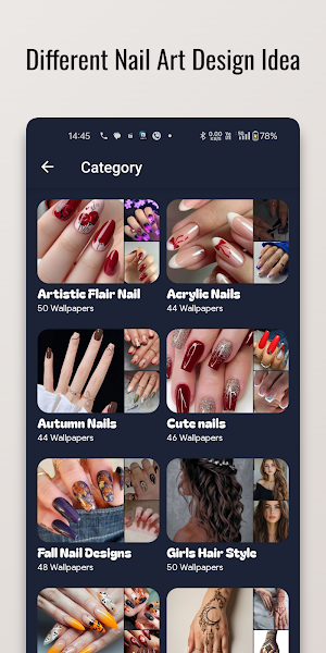 Bronze Glow Nail Art Design Screenshot 0