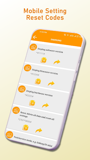 Mobile Reset Codes Guide Screenshot 3