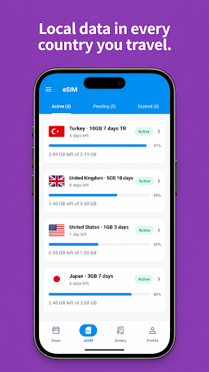 ZingRoam: eSIM & Travel Data Screenshot 1