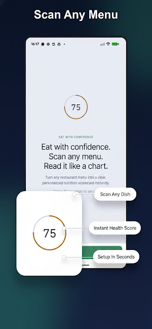LeanMenu: Menu Calorie Scanner Screenshot 0