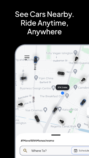 Monochrome - The Transport App Screenshot 1
