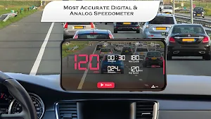 HUD Speedometer for Car – Compass Live Speed Meter Screenshot 1