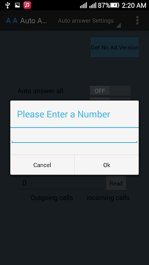 Auto Answer Limit CallTime Pro Screenshot 1
