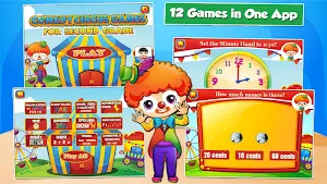 Second Grade Games: Circus Fun Screenshot 0