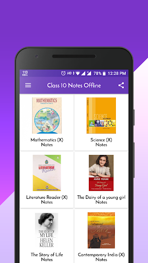 Class 10 Notes Offline Screenshot 0