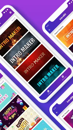 IntroBit : Animated Text & Intro Maker with Music Screenshot 1