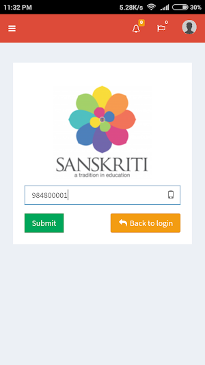 MSanskriti Parent Portal Screenshot 1