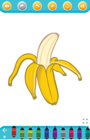 Banana coloring book Screenshot 1