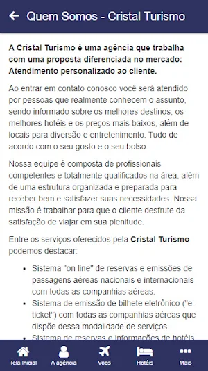 Cristal Turismo Screenshot 1