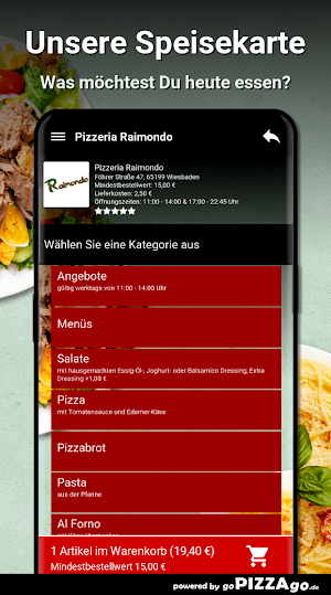Pizzeria Raimondo Wiesbaden Screenshot 3