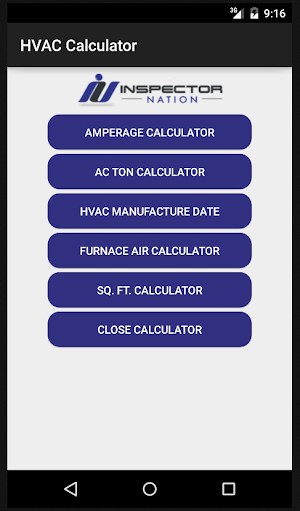 Inspection HVAC Calculator Screenshot 0