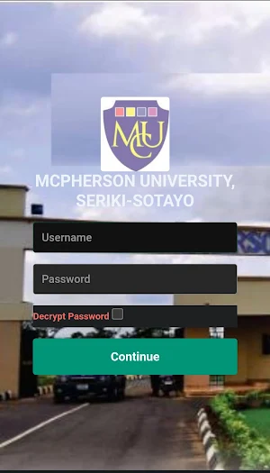 McPherson University eLibrary Screenshot 1